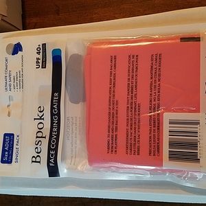 🆕️ Bespoke face covering gaiter "Coral" Adult